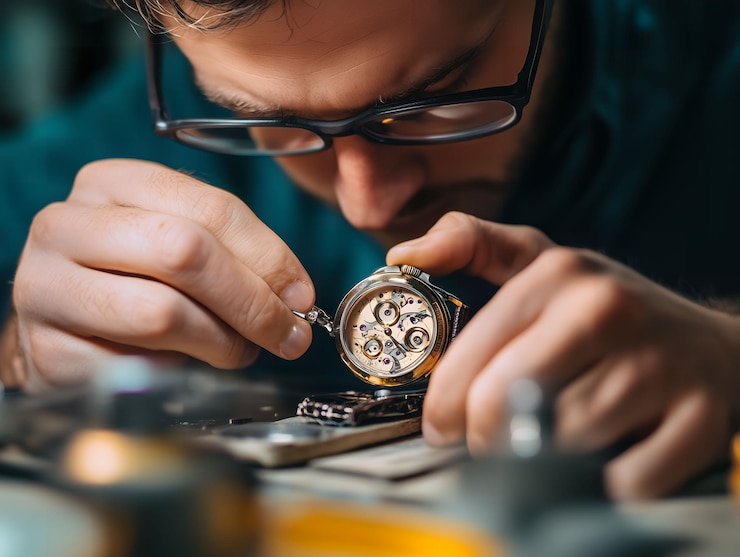 Quarzuhr mit Batteriewechsel und Dichtungsüberprüfung